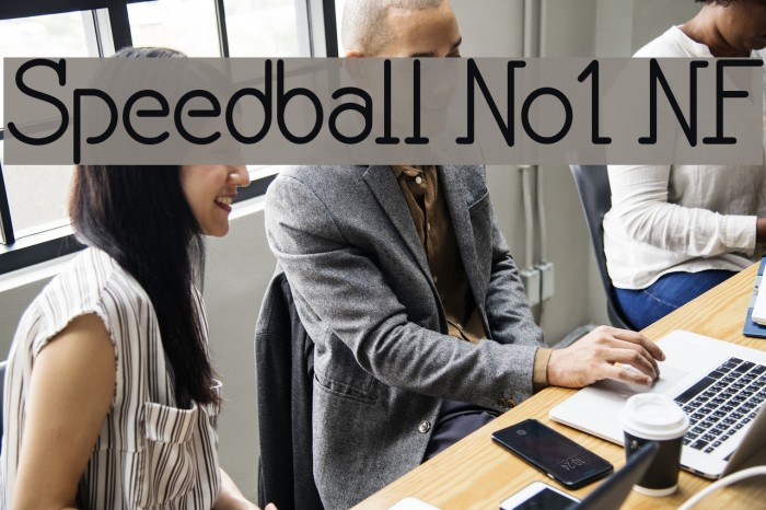Speedball No1 NF Font examples