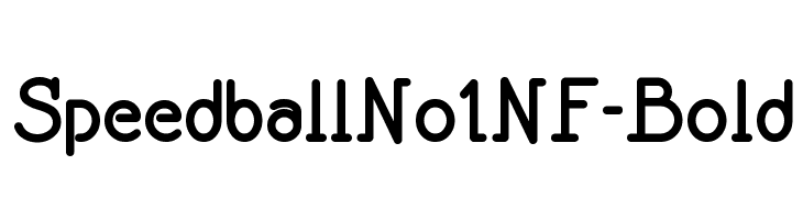 SpeedballNo1NF-Bold  font caratteri gratis