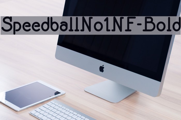 SpeedballNo1NF-Bold Example 1