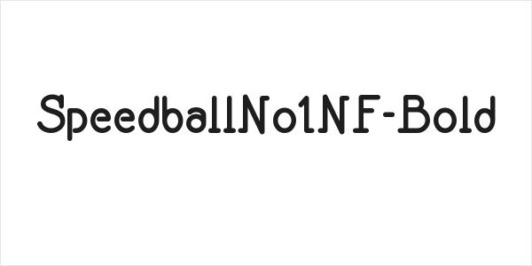 SpeedballNo1NF-Bold Logo
