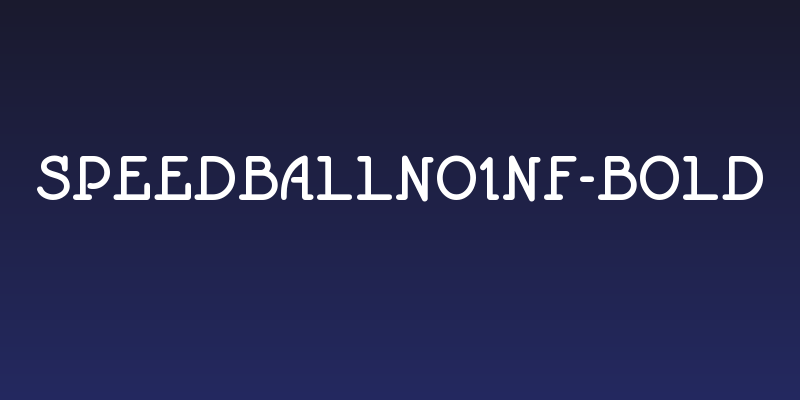 SpeedballNo1NF-Bold Social Header