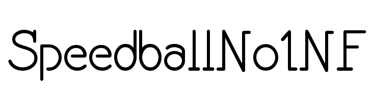 SpeedballNo1NF  font caratteri gratis