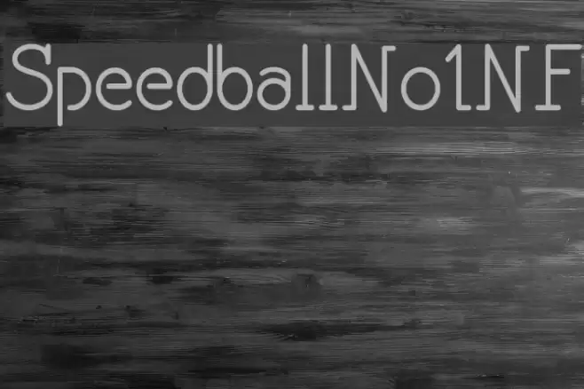SpeedballNo1NF Font examples