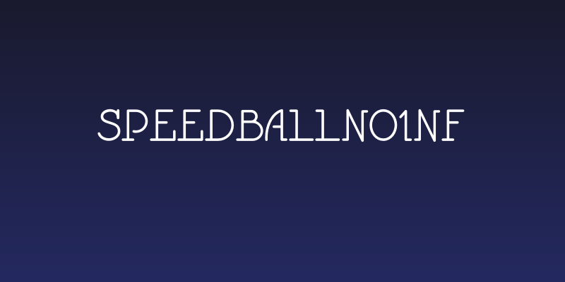 SpeedballNo1NF Social Header