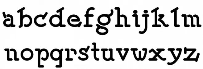 SpeedballNo2NF-Bold Font LOWERCASE