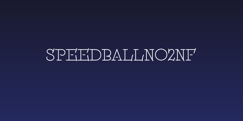 SpeedballNo2NF Social Header