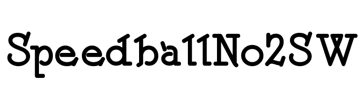 SpeedballNo2SW Font
