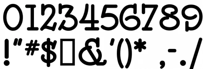 SpeedballNo2SW Font OTHER CHARS