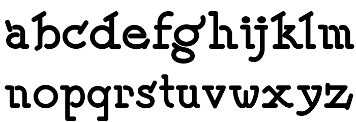 SpeedballNo2SW Font LOWERCASE