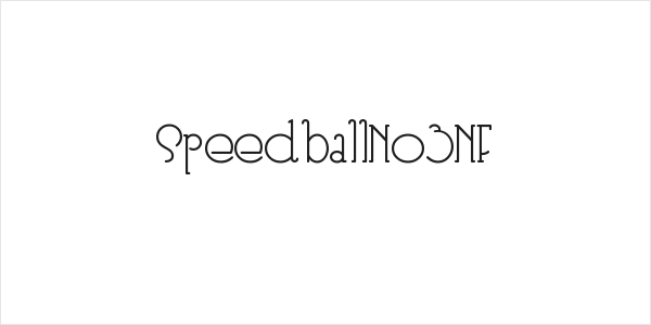 SpeedballNo3NF Logo