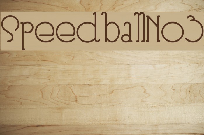 SpeedballNo3 フォント examples