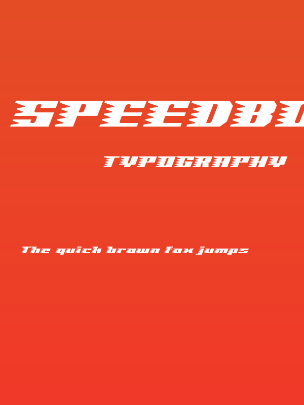 Speedbold Poster