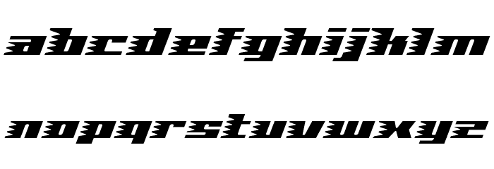 Speedbold Font LOWERCASE