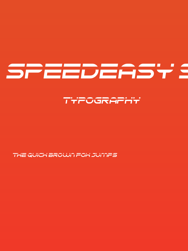 Speedeasy Speedy Poster