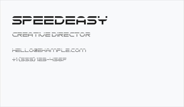 Speedeasy Business Card