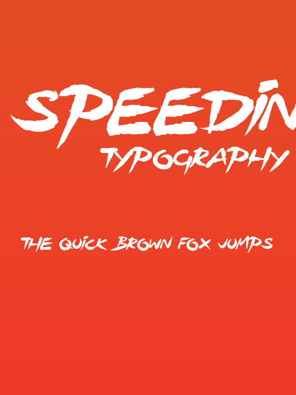 Speeding Brush Poster