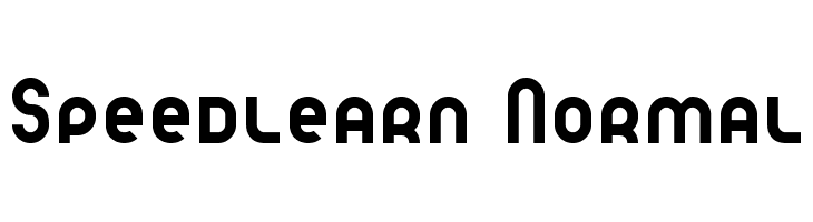 Speedlearn Normal  Frei Schriftart Herunterladen