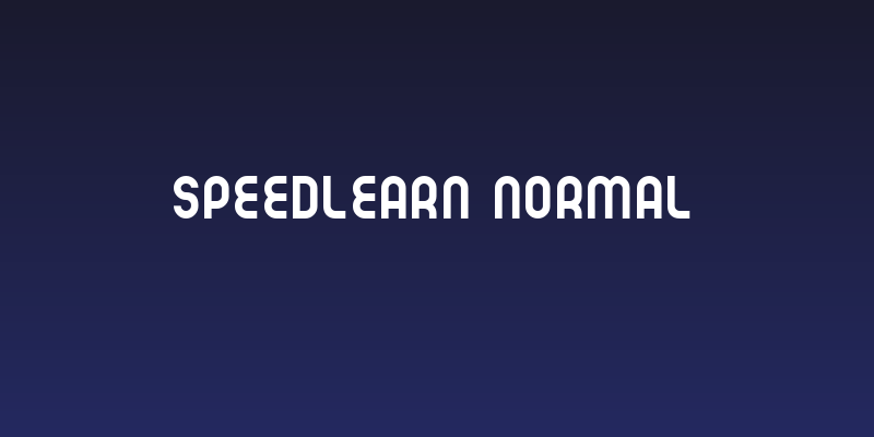 Speedlearn Normal Social Header