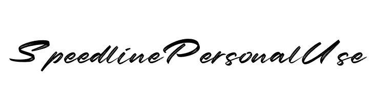 Speedline Personal Use  Fuentes Gratis Descargar