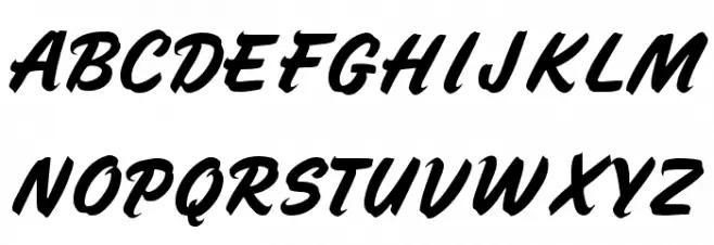 Speedline Font UPPERCASE