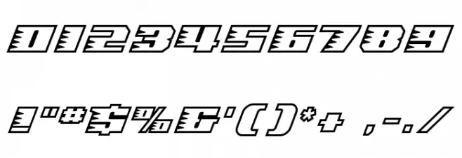 Speedopen Font OTHER CHARS