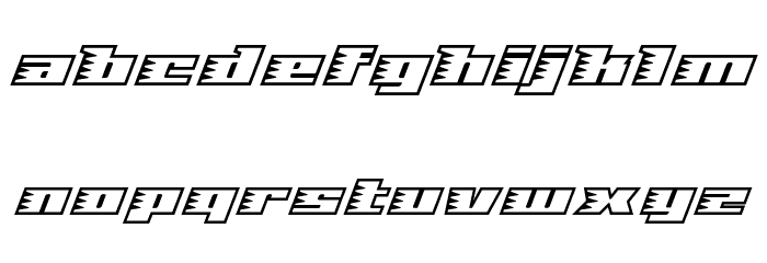 Speedopen Font LOWERCASE