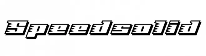 Speedsolid  Descarca Fonturi Gratis