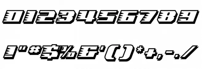 Speedsolid Font OTHER CHARS
