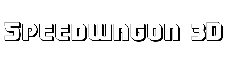 Speedwagon 3D Font