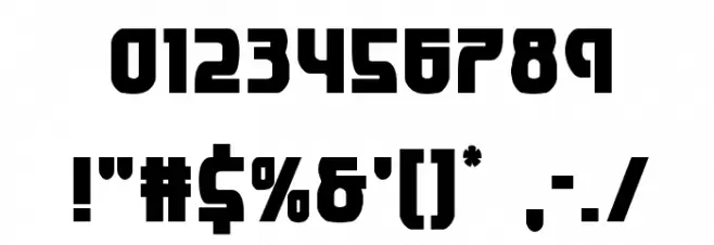 Speedwagon Condensed Font OTHER CHARS