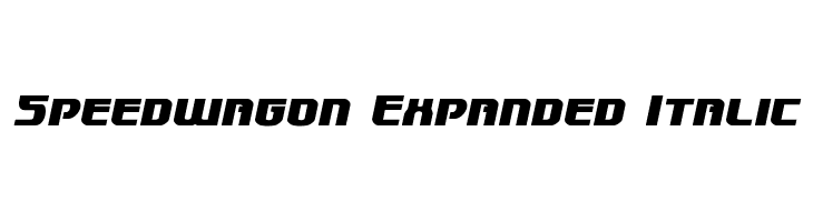 Speedwagon Expanded Italic  لخطوط تنزيل
