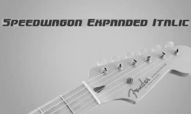 Speedwagon Expanded Italic フォント examples