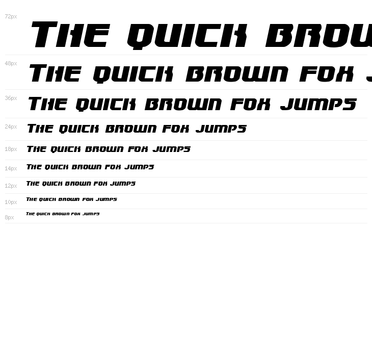 Speedwagon Expanded Italic Waterfall