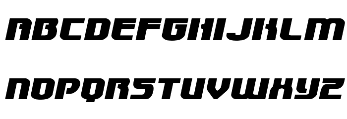 Speedwagon Expanded Italic Font LOWERCASE