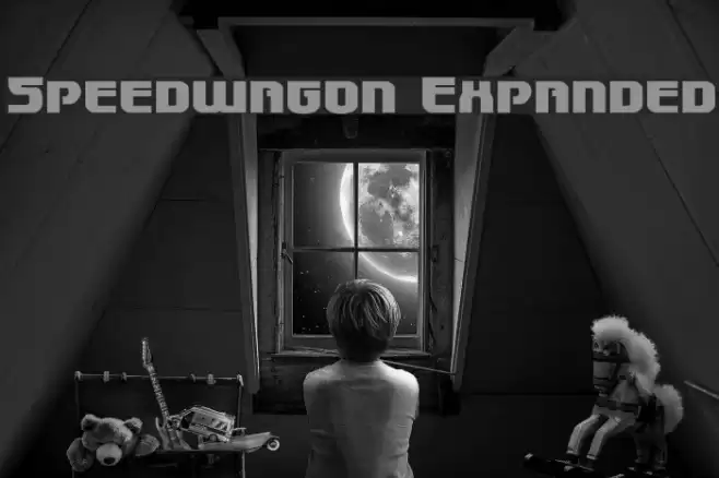 Speedwagon Expanded Font examples