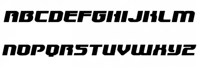 Speedwagon Extra-Expanded Italic Polices MAJUSCULES