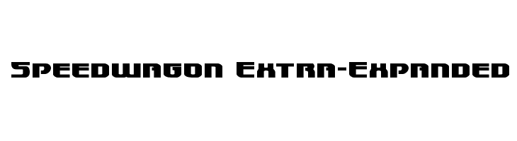 Speedwagon Extra-Expanded  Free Fonts Download