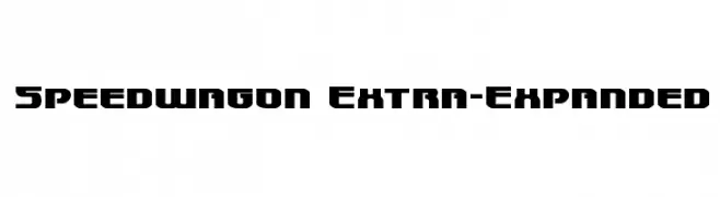 Speedwagon Extra-Expanded  Frei Schriftart Herunterladen