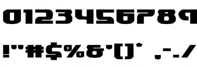 Speedwagon Extra-Expanded Font OTHER CHARS