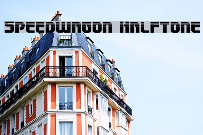 Speedwagon Halftone Font examples