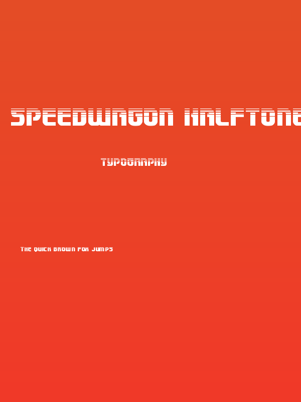 Speedwagon Halftone Poster