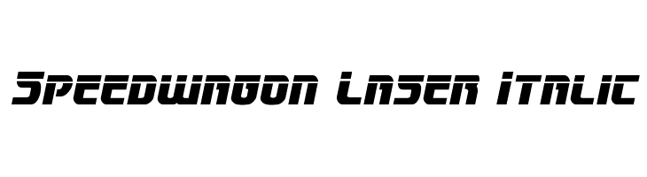 Speedwagon Laser Italic  Free Fonts Download