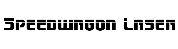 Speedwagon Laser  font caratteri gratis