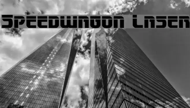 Speedwagon Laser Font examples