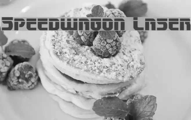 Speedwagon Laser Font examples