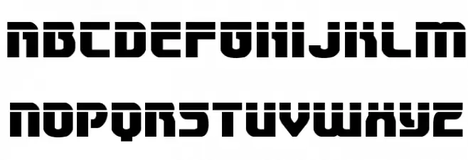 Speedwagon Laser Font LOWERCASE