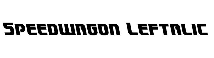 Speedwagon Leftalic  Free Fonts Download