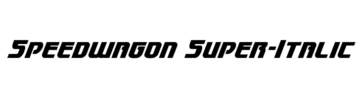 Speedwagon Super-Italic  नि: शुल्क फ़ॉन्ट्स डाउनलोड