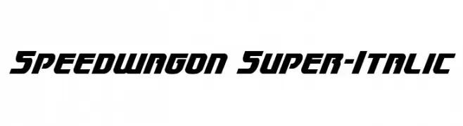 Speedwagon Super-Italic  नि: शुल्क फ़ॉन्ट्स डाउनलोड