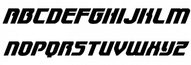 Speedwagon Super-Italic 字体 大写